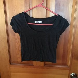 Hollister Dark Gray Crop Top